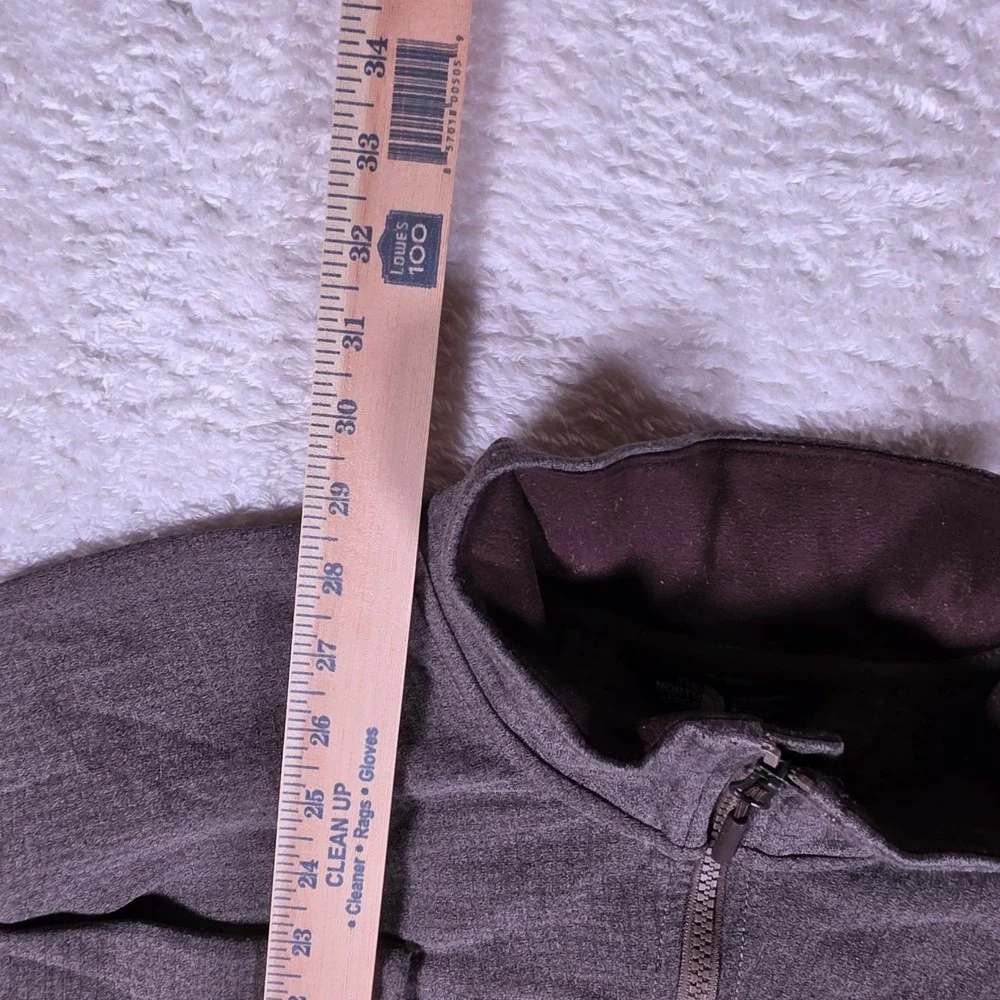 NEW The North Face NF0A2VDV Mens XXL Gray Stretch L/S Full Zip Fleece Jacket